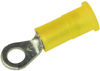 Terminal, Ring Tongue, Stud 10, Crimp, Yellow; Stud Size - Metric 3M - 66W6303 - Newark, An Avnet Company