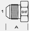 2408 - MALE JIC 37° PLUG -- 2408-02 - Image