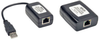 1-Port Plug-and-Play USB 2.0 over Cat5/Cat6 Extender Kit, Transmitter & Receiver, USB up to 164 ft. (50 m), TAA -- B203-101-PNP - Image