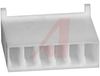 Connector; Nylon; Receptacle; 6; White;Crimp; 180 deg; 0.1 in.; UL 94V-0 - 70083801 - Allied Electronics, Inc.