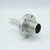 MS High Current Series, Multipin Feedthrough, 7 Pins, 700 Volts, 15 Amps per Pin, 0.094″ Nickel Conductors, 2.75″ Conflat Flange - A0752-2-CF - MPF Products, INC.