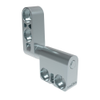 Constant Torque Hinge, Asymmetric, Forward Torque 0.79 N-m , Reverse Torque 0.6 N-m , Rivet / Screw , Zinc Alloy, Natural - ST-7A3-70FW-33 - Southco