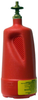 Justrite Red HDPE 1 qt Safety Can - 10 1/2 in Height - 4 in Overall Diameter - 14010 - 14010 - R. S. Hughes Company, Inc.