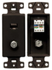 Datacommunication Face Plate with Jack - NS785 - Hubbell Incorporated