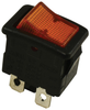 Switch, Rocker, Dpst, 10A, 250V, Orange; Switch Operation Apem - 72C4748 - Newark, An Avnet Company
