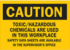 Chemical & Hazardous Materials Sign - 70559 - Brady Corporation