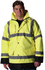 PIP 343-1755OR Black/Orange Small Polyester Cold Condition Coat - 3 Pockets - Detachable Hood - Fits 49.6 in Chest - Polyester Insulation - 34.4 in Length - 616314-82047 - 616314-82047 - R. S. Hughes Company, Inc.