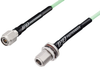 N Female Bulkhead to TNC Male Low Loss Cable 100 cm Length Using PE-P142LL Coax, RoHS - PE3C1110-100CM - Pasternack