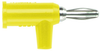 Banana Plug, Stackup, 15A, Screw, Yellow; Gender Pomona - 51X1925 - Newark, An Avnet Company