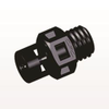 Threaded Connector, Barbed, Black - KS231 - Qosina Corp.