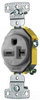 Duplex/Single Receptacle - RR205GY - Hubbell Incorporated