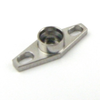 SMP Male (Plug) Full Detent Shroud 2 Hole Flange (Panel Mount), Passivated Stainless Steel Body, Length 0.52 In - SC5318 - Fairview Microwave Inc.