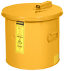 Justrite Yellow 5 gal Safety Can - 10 in Height - 9.375 in Overall Diameter - 697841-01062 - 697841-01062 - R. S. Hughes Company, Inc.