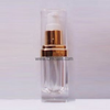 Airless Bottle, Clear Cap, Natural Collar, Clear Body -- CPR06CNC - 015 - Image
