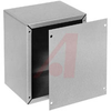 Cabinet; Steel; 4 in.; 4 in.; 2 in.; Metallic Gray; 0.219 in.; 0.187 in. - 70148712 - Allied Electronics, Inc.