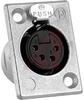 XLR Receptacle; Female; 1.063 in. - 70088527 - Allied Electronics, Inc.
