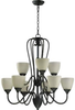 6008-9-95 Mid. Chandeliers-Glass Up - 692449 - Capital Lighting, Inc.