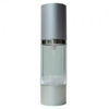 Airless Bottle, Matte Silver Cap, Frosted Body, 30mL - CPR06SSF - MSX030 - Cosmetic Packaging Resources