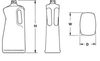 PET and HDPE Plastic Bottles -- RONDOUT HANDLEWARE OVAL-HDPE-42 oz-604282-26P103