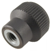 Female Grip Hand Wheel & Knob: Diameter, #10-32 Threads, Thermoplastic -- GK-140 - Image