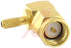connector,rf coaxial,sma rt angle plug,crimp/solder,rg174,187,188,316,gold fin - 70142708 - Allied Electronics, Inc.