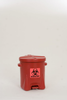 Eagle Red HDPE 6 gal Safety Can - 16 in Height - 16 1/2 in Overall Diameter - 048441-22253 - 048441-22253 - R. S. Hughes Company, Inc.