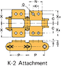 Plastic Sleeve Chain Attachment -- CS2040SS 1L K-2 - Image