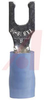 Terminal; Fork; 18 to 14 AWG; 0.162 in.(Max.); Copper; Tin; Nylon; #6; Fork - 70092032 - Allied Electronics, Inc.