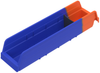 Akro-Mils 15 lb Blue / Orange Indicator Storage Bin - 17 7/8 in Length - 4 1/8 in Width - 4 in Height - 1 Compartments - 36448 BLUE - 36448 BLUE - R. S. Hughes Company, Inc.