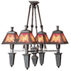 6060/4LTB Mid. Chandeliers-Glass Up - 425368 - Capital Lighting, Inc.
