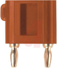 Red Miniature Double Banana Plug With Shorting Bar - 70197900 - Allied Electronics, Inc.