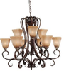 Mid. Chandeliers-Glass Up - 350881 - Light Center (The)