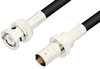 BNC Male to BNC Female Cable 60 Inch Length Using 75 Ohm RG59 Coax - PE3792-60 - Pasternack