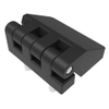 Butt Hinge, 48 mm size, with Stud Mount, Polyamide, Black -- EH-DHIF-5048-SS - Image