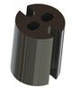 LED Spacers - Round, Imperial Spacers, Extruded, Black,T-1 & T1-3/4 -- LEDS1-4-26 - Image