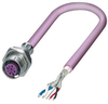 Sensor Cord, 5P, M12 Rcpt-Free End, 0.5M; Connector To Connector Phoenix Contact - 01AC7025 - Newark, An Avnet Company