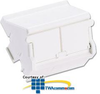 Panduit® NetKey 2-Port, 1/2 Sloped Shuttered Modular.. - NKHS2SAW-X - TelephoneStuff.com