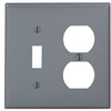 Combination Wallplates - 80705-GY - Leviton Manufacturing
