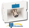 Siemon Angled Coax CT Coupler with1 F-Type Adapter - CT-A-FA-02 - TelephoneStuff.com