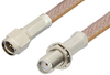 SMA Male to SMA Female Bulkhead Cable 48 Inch Length Using RG400 Coax - PE3924-48 - Pasternack