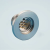 Subminiature C-type Multipin Feedthrough, 9 Pins, 500 Volts, 5 Amps per Pin, 1.18″ QF / KF Flange - A2143-1-QF - MPF Products, INC.