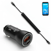 Almex TC601/TC603/TC605 38W Vehicle Charger Kit with Coiled USB-C Cable by AGOZ - AG-QC38W-CAR_ALMX-GBSC - AgozTech LLC