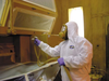 KLEENGUARD A40 Liquid & Particle Protection Apparel - A40 Coveralls w/ zipper front, elastic back wrists, ankles & hood > SIZE - XL > UOM - 25/CS - 44324 - State Safety & Compliance