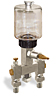 (Formerly B3193-2X01), Multiple Feed Manual Lubricator, 9 oz Polycarbonate Reservoir, 2 Feeds - B3193-00902B111GW - Oil-Rite Corp.