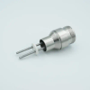 MS High Current Series, Multipin Feedthrough, 2 Pins, 700 Volts, 40 Amps per Pin, 0.142″ Moly Conductors, 1.00″ Dia Stainless Steel Weld Adapter - A5076-1-W - MPF Products, INC.