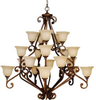 Large Chandeliers-Glass Shade - 53808 - Light Center (The)