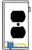 Leviton End Wallplates for Multi-Gang Installations - PSE-8 - TelephoneStuff.com