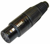 XLR 5 Pin Cable Mt(f) Blk/Gold Neutrik Connector - CA-NC5FXB - Visual Sound, Inc.
