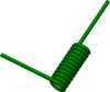 Coiled Flexible Tubing, 85 Shore A, Green Opaque - AP01TC161P2GR - ARKPLAS