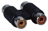 Dual RCA Female to Female Coupler